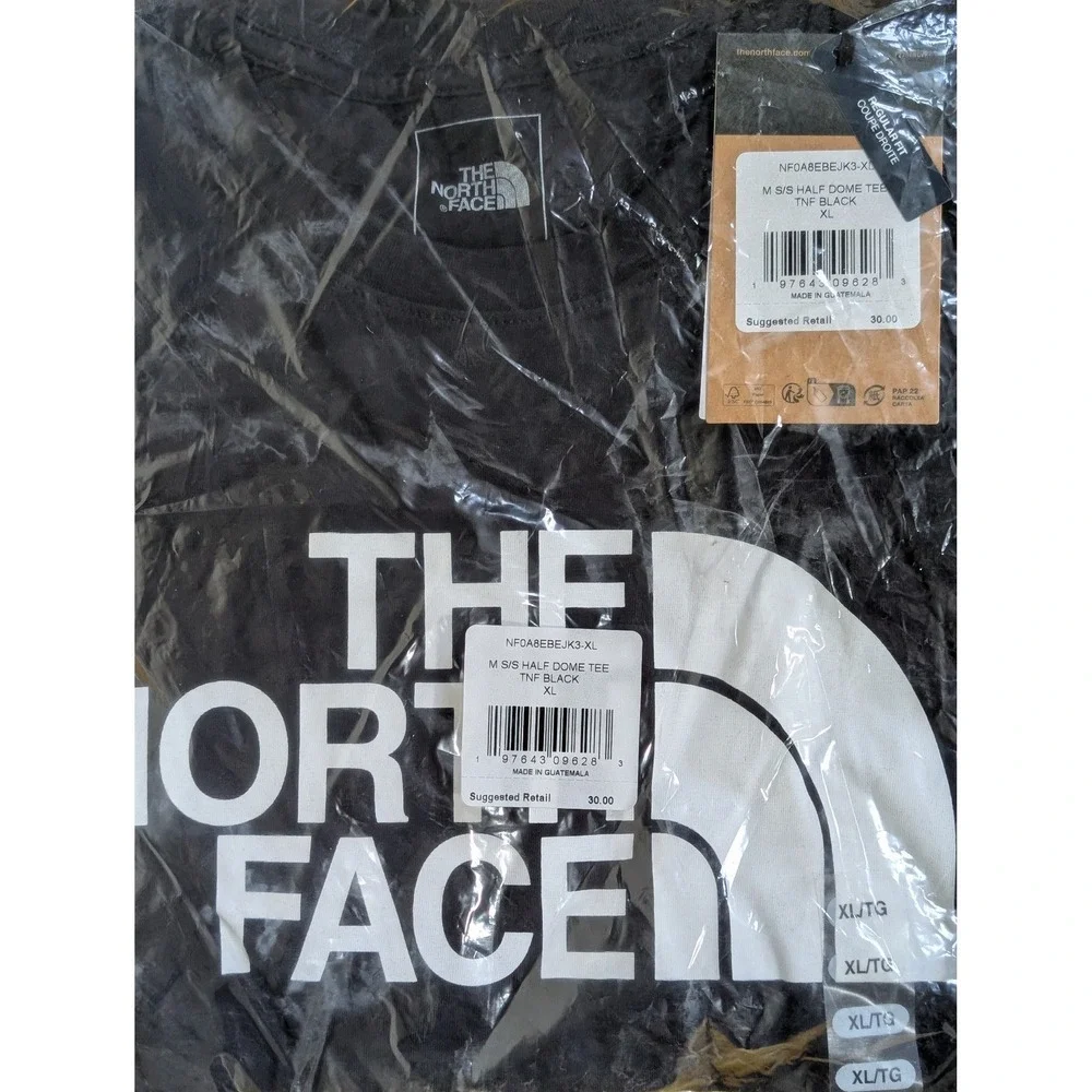 NWT The North Face Mens XL Half Dome Tee TNF Black Logo T-Shirt